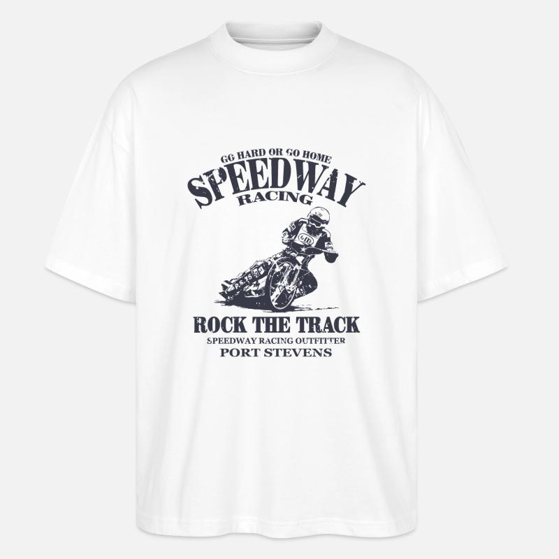 Speedway Racing - Stanley/Stella Oversized Unisex Bio T-Shirt Blaster 2.0 - Weiß