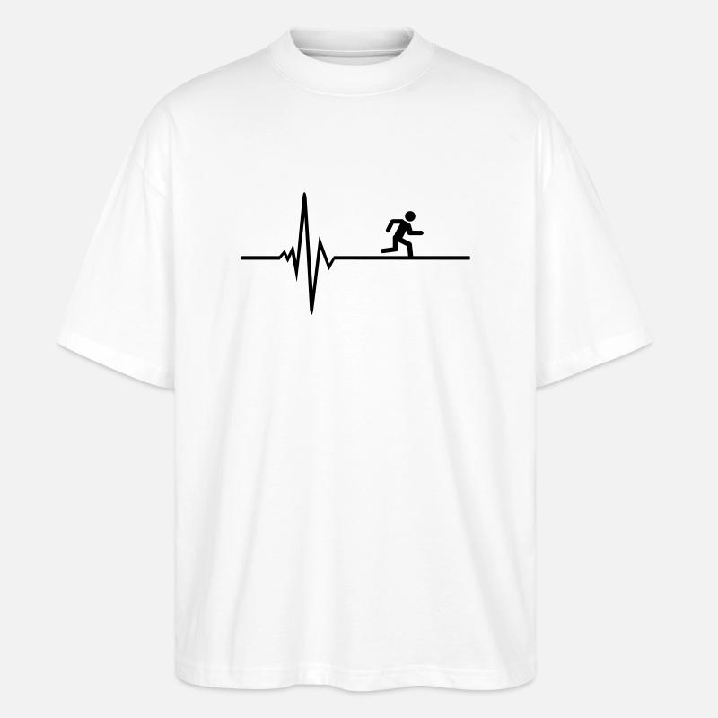 runner - Stanley/Stella Oversized Unisex Organic T-shirt Blaster 2.0 - white