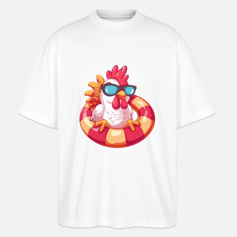 Hahn Comic Cool - Stanley/Stella Oversized Unisex Bio T-Shirt Blaster 2.0 - Weiß