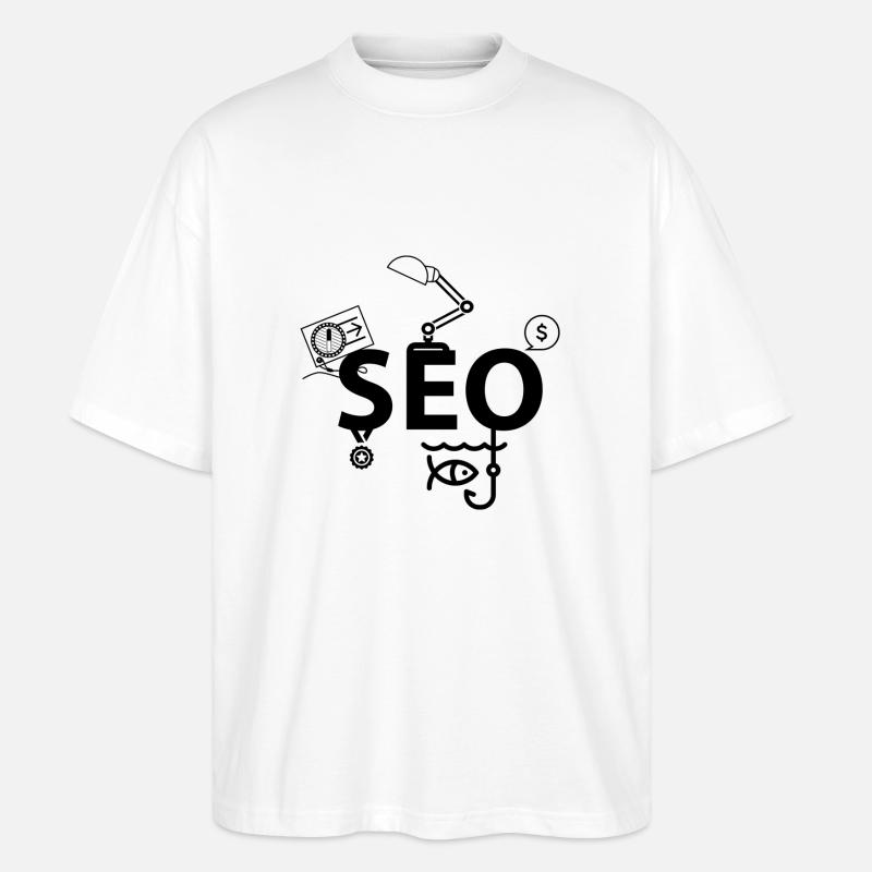 SEO - Stanley/Stella Oversized Unisex Bio T-Shirt Blaster 2.0 - Weiß