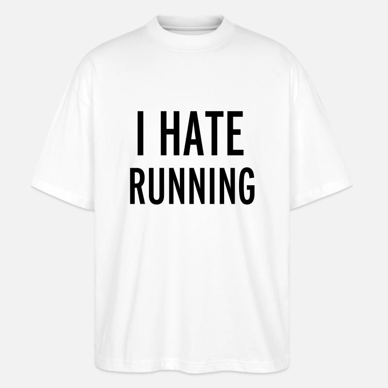 Hate Running - T-shirt bio Blaster 2.0 coupe oversize Stanley/Stella Unisexe - blanc