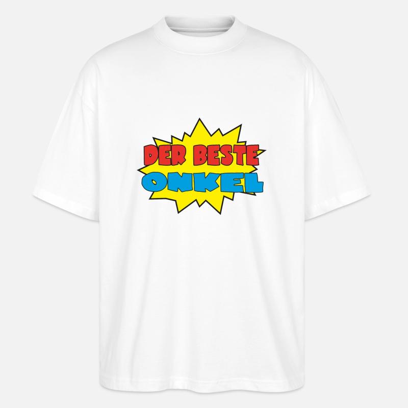 Der beste onkel - Stanley/Stella Oversized Unisex Bio T-Shirt Blaster 2.0 - Weiß
