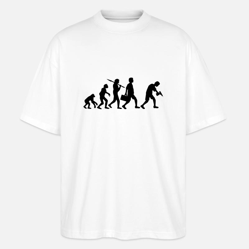 Craftsman Evolution - Stanley/Stella Oversized Unisex Organic T-shirt Blaster 2.0 - white