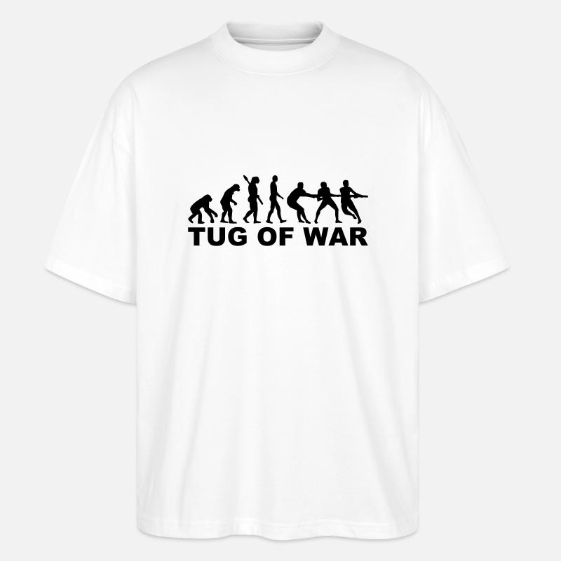 Evolution tug of war - T-shirt bio Blaster 2.0 coupe oversize Stanley/Stella Unisexe - blanc