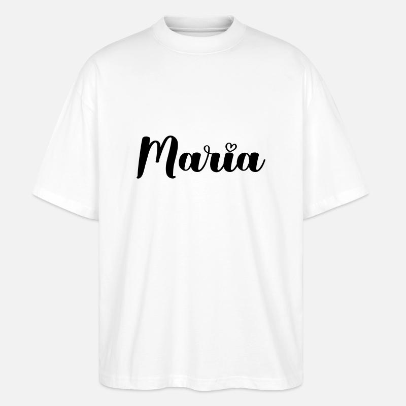 Maria - Stanley/Stella Oversized Unisex Organic T-shirt Blaster 2.0 - white