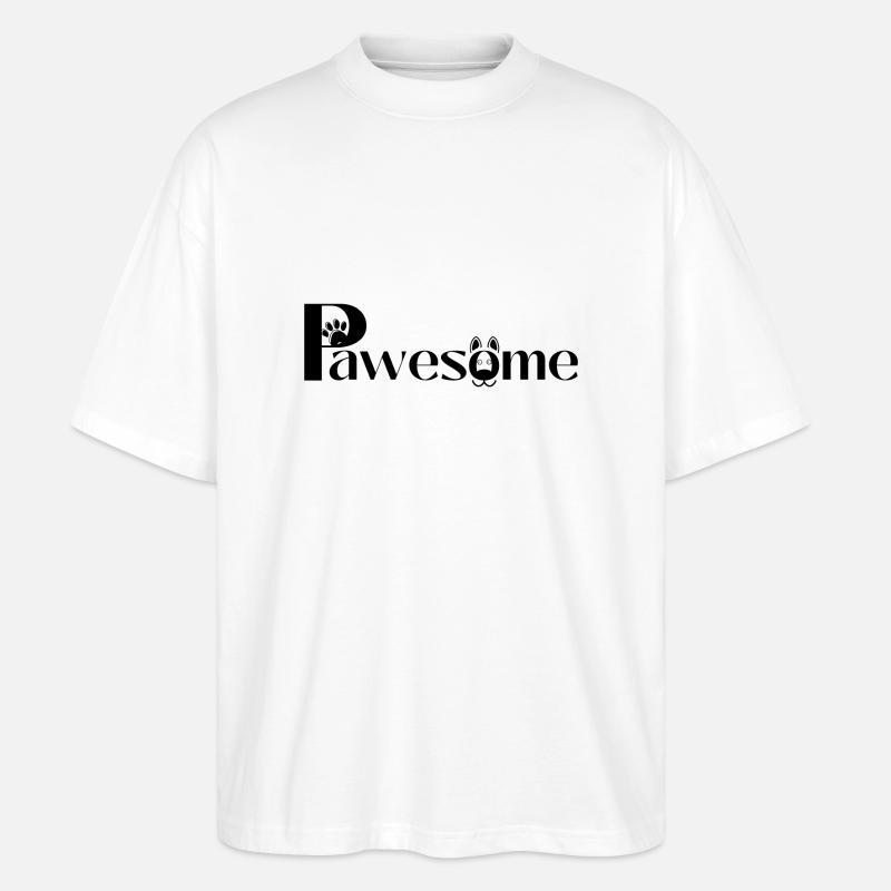 (P)awesome 🐶 - Stanley/Stella Oversized Unisex Bio T-Shirt Blaster 2.0 - Weiß