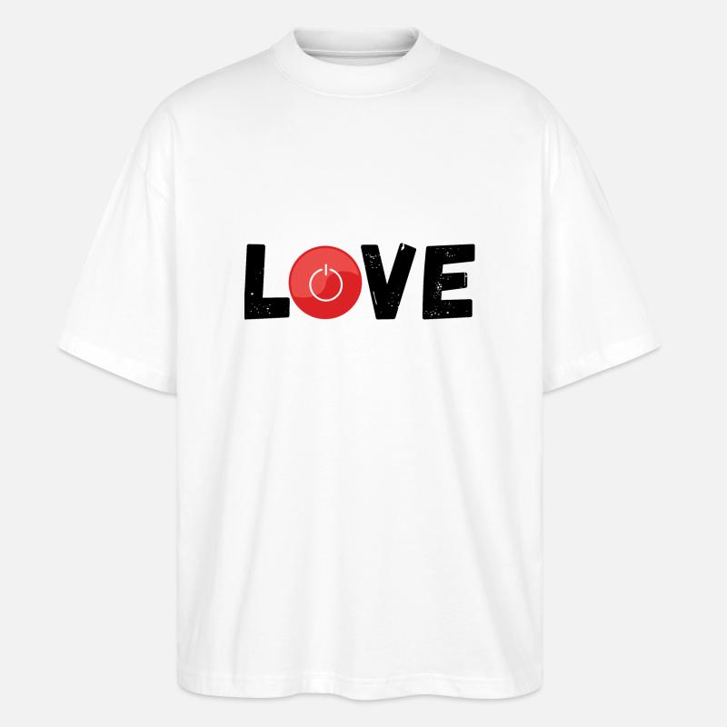 Liebe erloschen - Stanley/Stella Oversized Unisex Bio T-Shirt Blaster 2.0 - Weiß