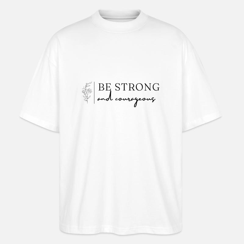 stark und mutig - Stanley/Stella Oversized Unisex Bio T-Shirt Blaster 2.0 - Weiß
