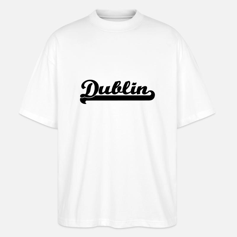 écrit dublin - T-shirt bio Blaster 2.0 coupe oversize Stanley/Stella Unisexe - blanc