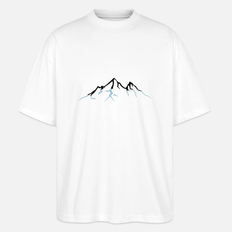 berge_2 - Stanley/Stella Oversized Unisex Organic T-shirt Blaster 2.0 - white