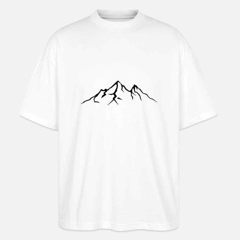berge - Stanley/Stella Oversized Unisex Bio T-Shirt Blaster 2.0 - Weiß