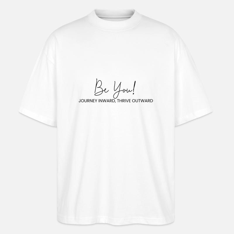 Sei du selbst - Stanley/Stella Oversized Unisex Bio T-Shirt Blaster 2.0 - Weiß