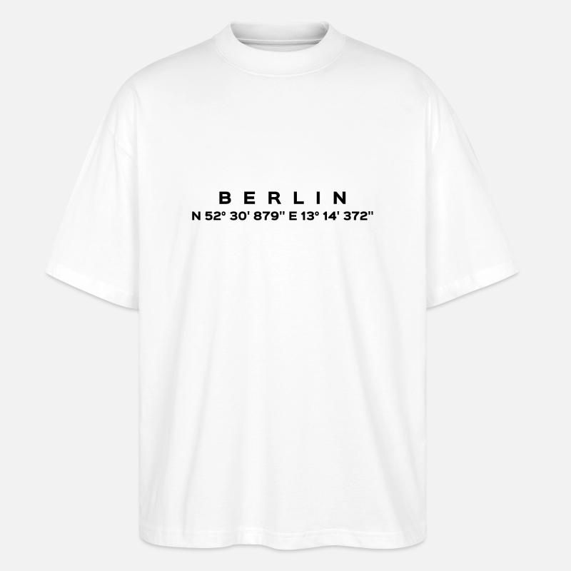 Berlin - T-shirt bio Blaster 2.0 coupe oversize Stanley/Stella Unisexe - blanc