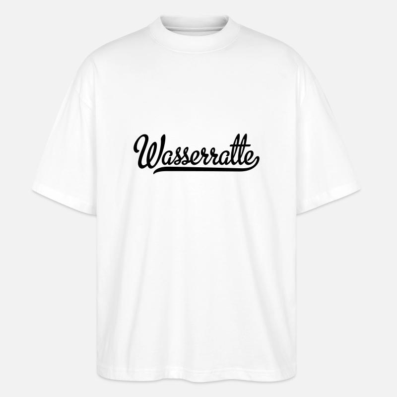 Wasserratte - Stanley/Stella Oversized Unisex Bio T-Shirt Blaster 2.0 - Weiß