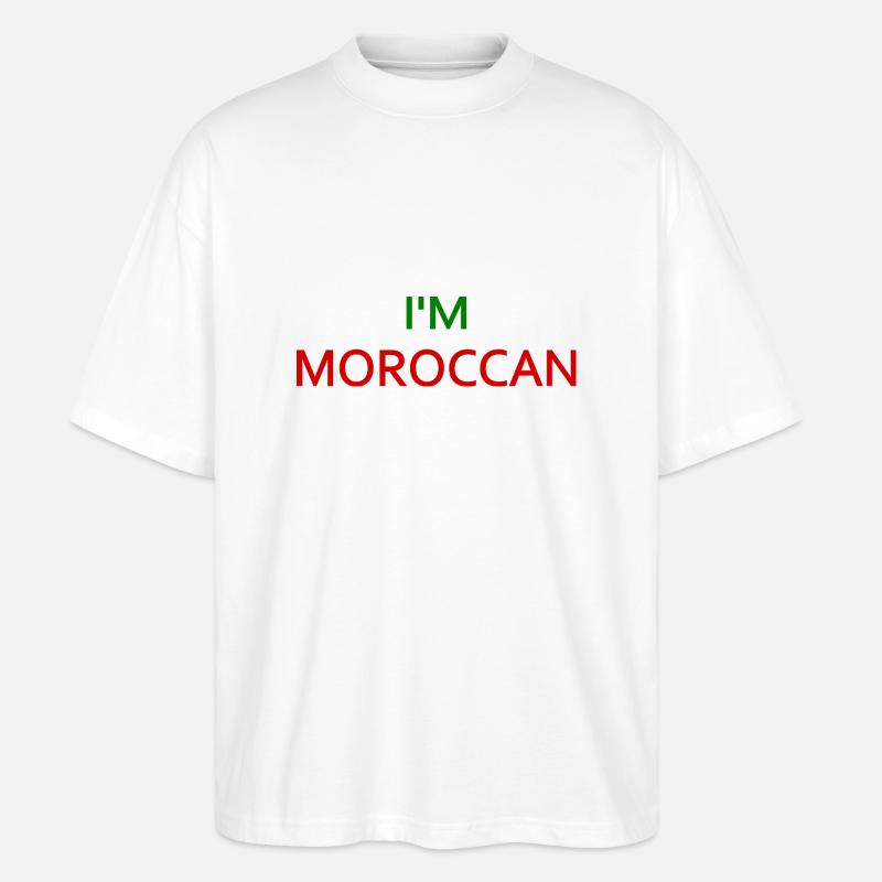 I'm moroccan - Stanley/Stella Oversized Unisex Bio T-Shirt Blaster 2.0 - Weiß