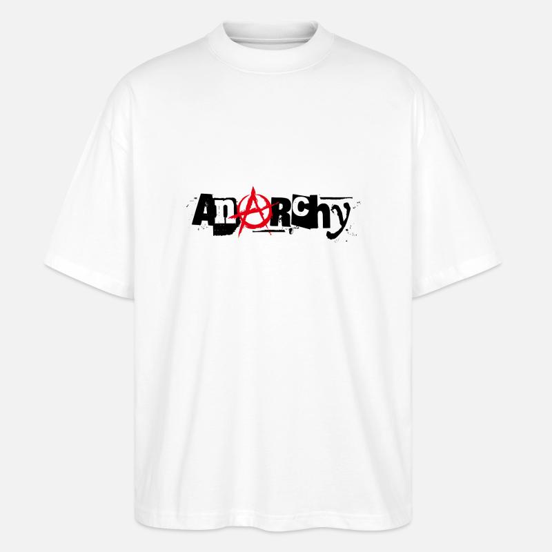 Anarchy - Stanley/Stella Oversized Unisex Bio T-Shirt Blaster 2.0 - Weiß