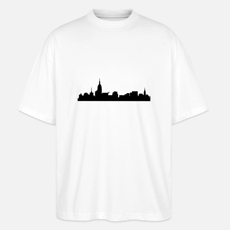 skyline - Stanley/Stella Oversized Unisex Bio T-Shirt Blaster 2.0 - Weiß