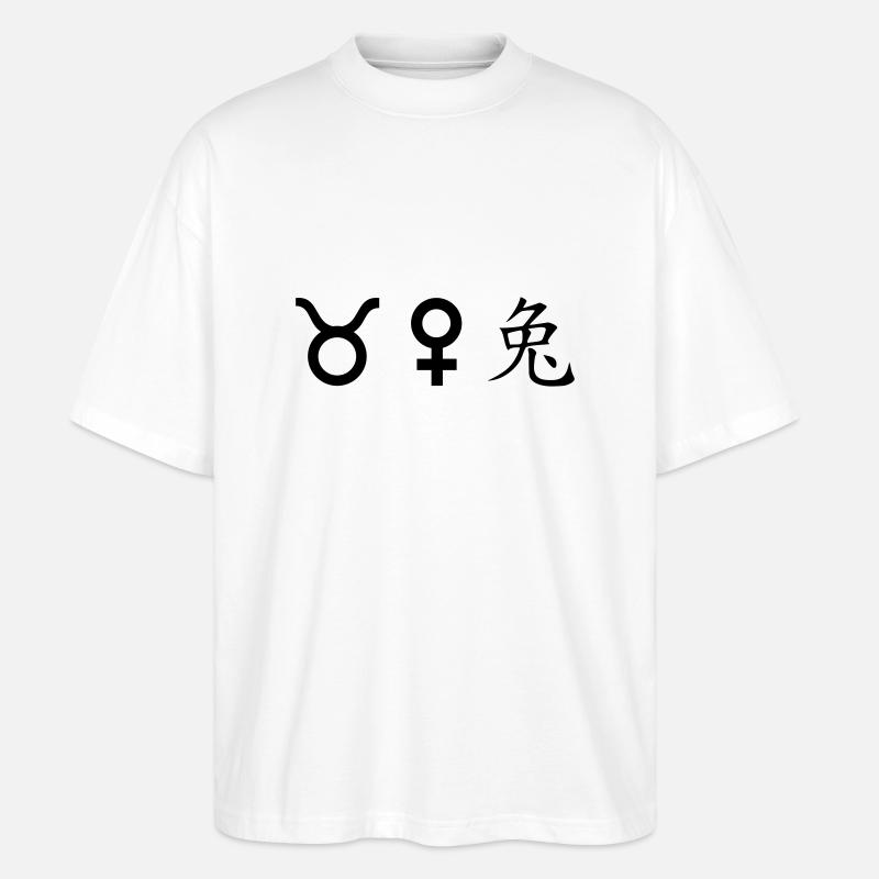 stier venus hase - Stanley/Stella Oversized Unisex Bio T-Shirt Blaster 2.0 - Weiß