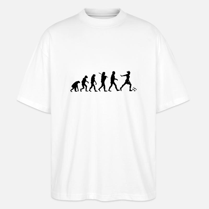 Evolution Fußball - Stanley/Stella Oversized Unisex Bio T-Shirt Blaster 2.0 - Weiß