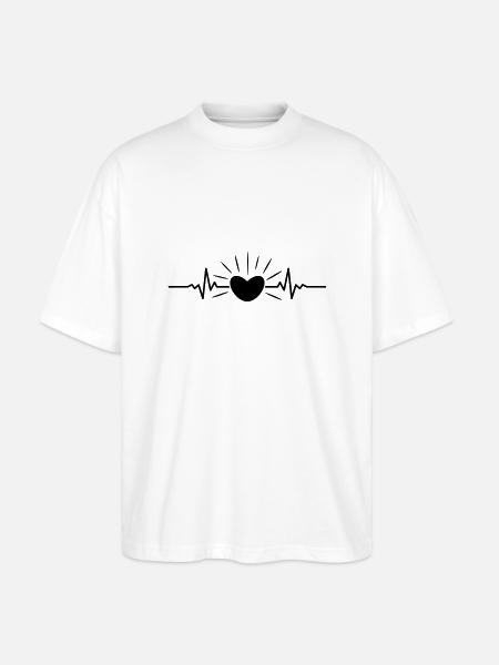 Sommer - Sonne Puls - Stanley/Stella Oversized Unisex Bio T-Shirt Blaster 2.0 - Weiß