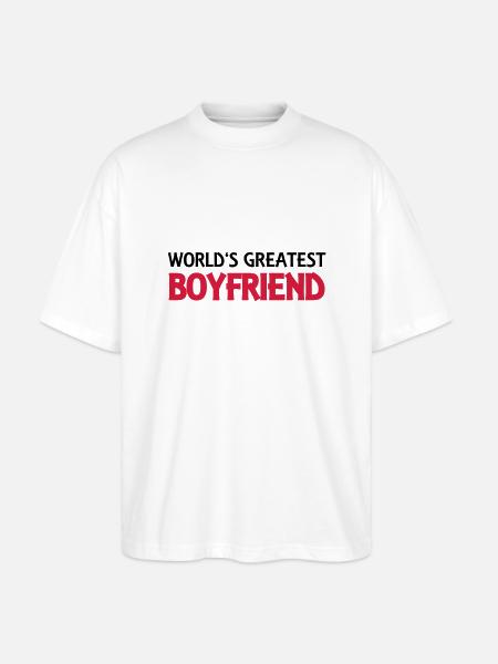 World's greatest boyfriend - Stanley/Stella Oversized Unisex Bio T-Shirt Blaster 2.0 - Weiß