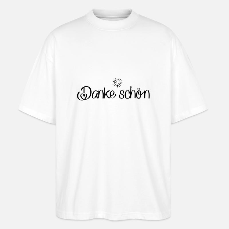 Danke schön - Stanley/Stella Oversized Unisex Bio T-Shirt Blaster 2.0 - Weiß