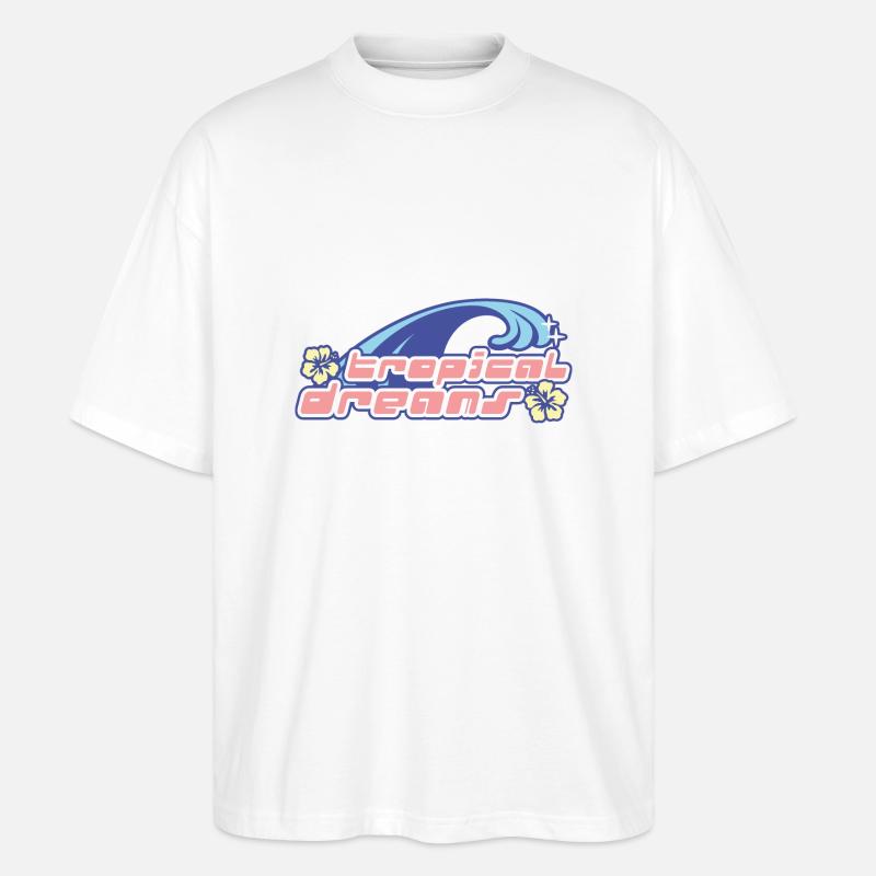 Tropical dreams - Stanley/Stella Oversized Unisex Bio T-Shirt Blaster 2.0 - Weiß