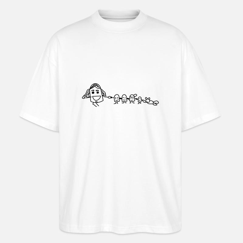 Wichte - Stanley/Stella Oversized Unisex Bio T-Shirt Blaster 2.0 - Weiß