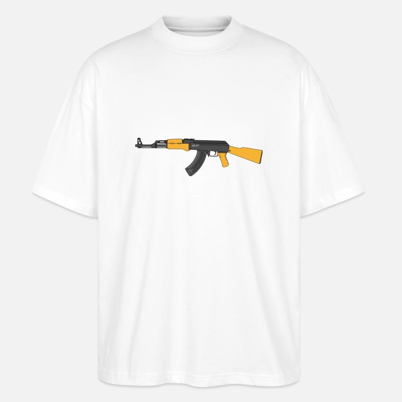 AK-47 - Stanley/Stella Oversized Unisex Bio T-Shirt Blaster 2.0 - Weiß