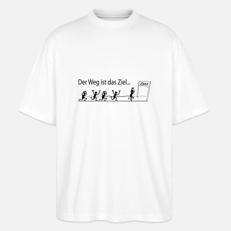 DAS ZIEL - MARATHON - Stanley/Stella Oversized Unisex Bio T-Shirt Blaster 2.0 - Weiß