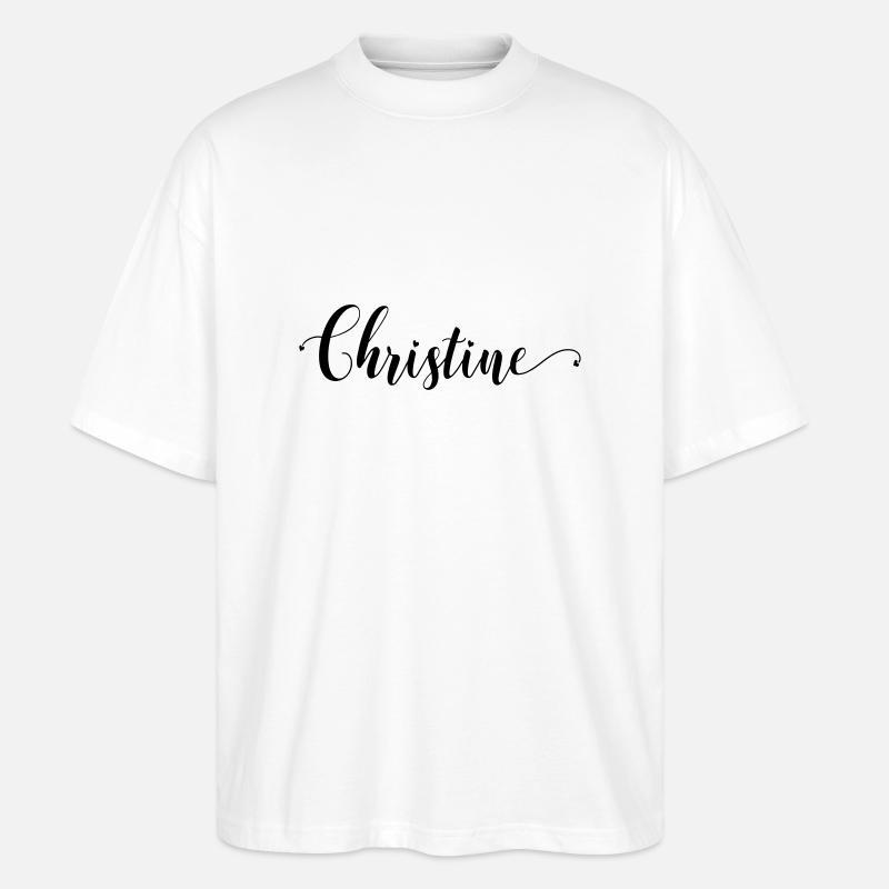 (christine) - Stanley/Stella Oversized Unisex Bio T-Shirt Blaster 2.0 - Weiß