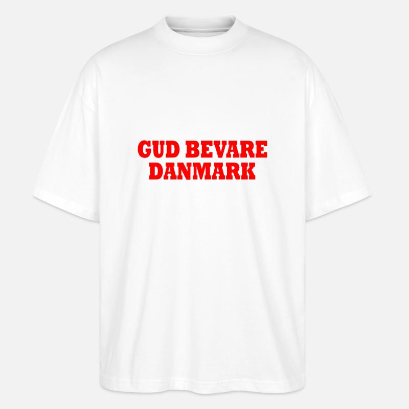 Gud bevare danmark - Stanley/Stella Oversized Unisex Bio T-Shirt Blaster 2.0 - Weiß