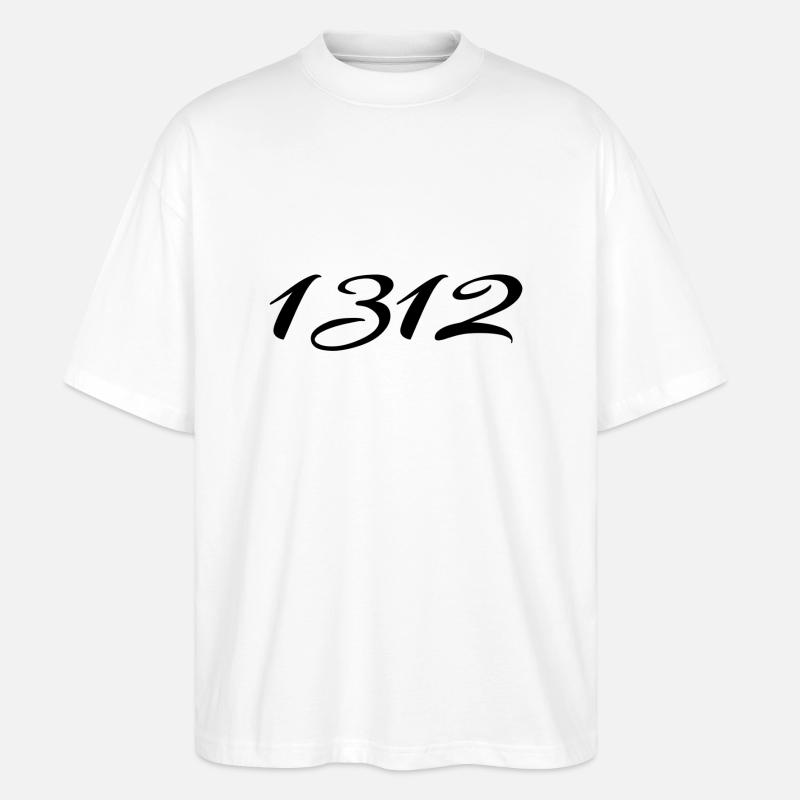 1312 Tshirt - Stanley/Stella Oversized Unisex Bio T-Shirt Blaster 2.0 - Weiß