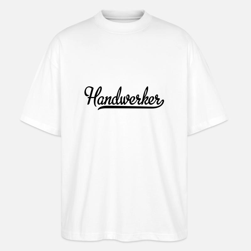 Handwerker - Stanley/Stella Oversized Unisex Bio T-Shirt Blaster 2.0 - Weiß