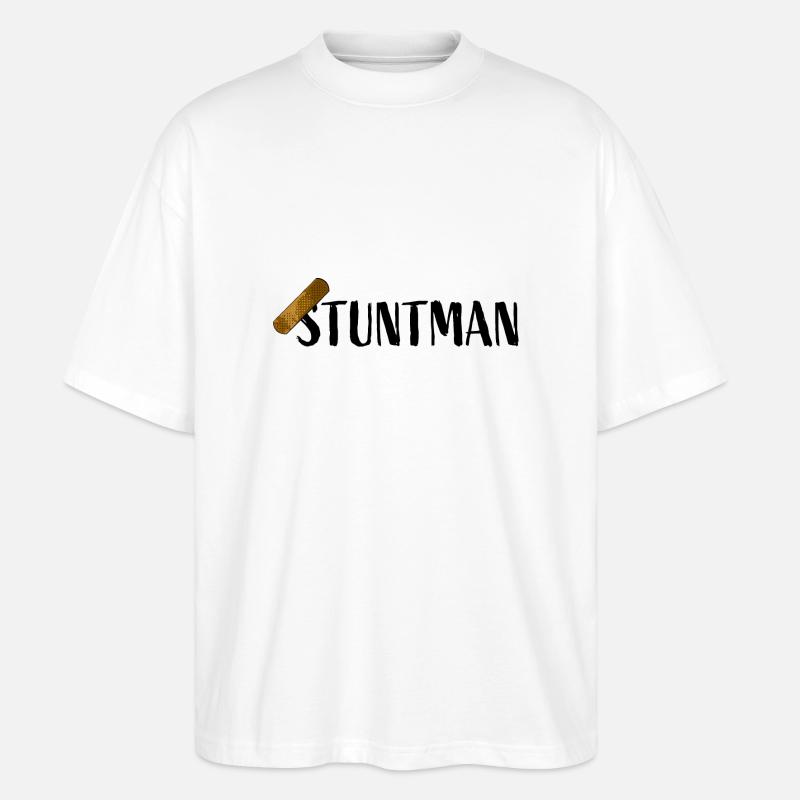 Stuntman - Stanley/Stella Oversized Unisex Bio T-Shirt Blaster 2.0 - Weiß