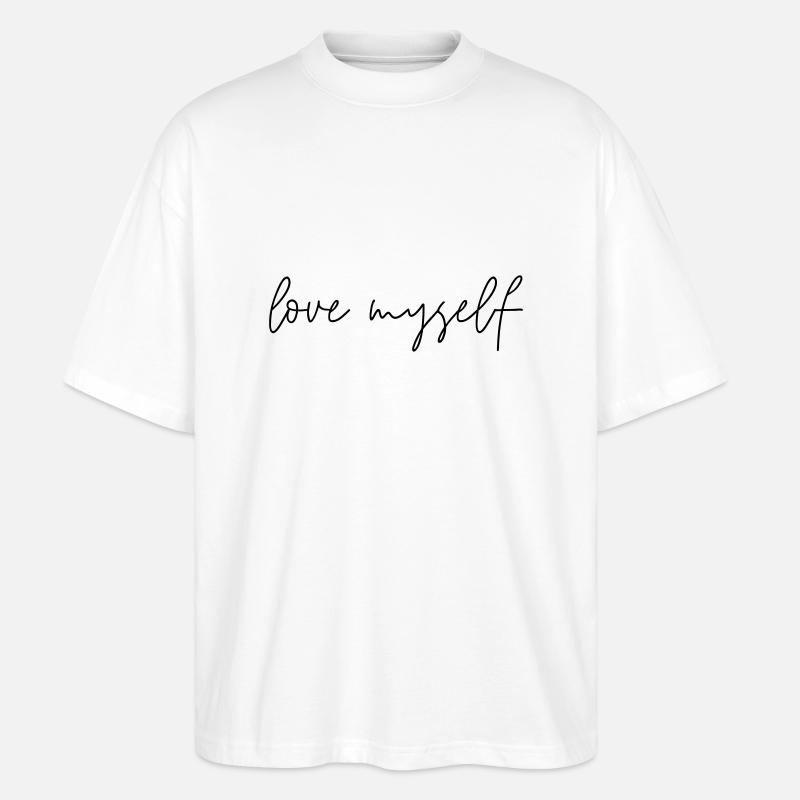 S’aimer moi-même - T-shirt bio Blaster 2.0 coupe oversize Stanley/Stella Unisexe - blanc