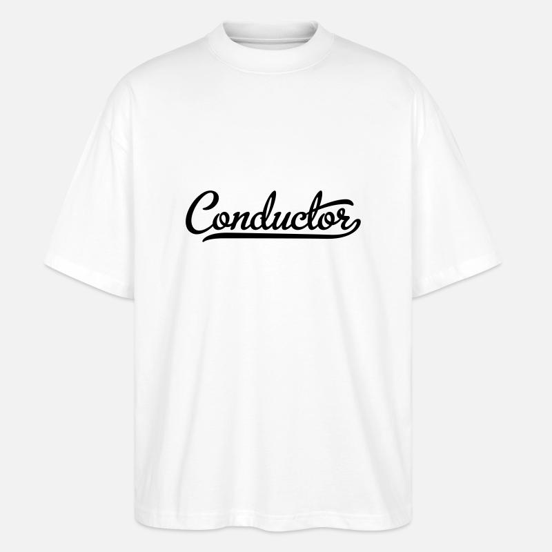 conductor - Stanley/Stella Oversized Unisex Bio T-Shirt Blaster 2.0 - Weiß