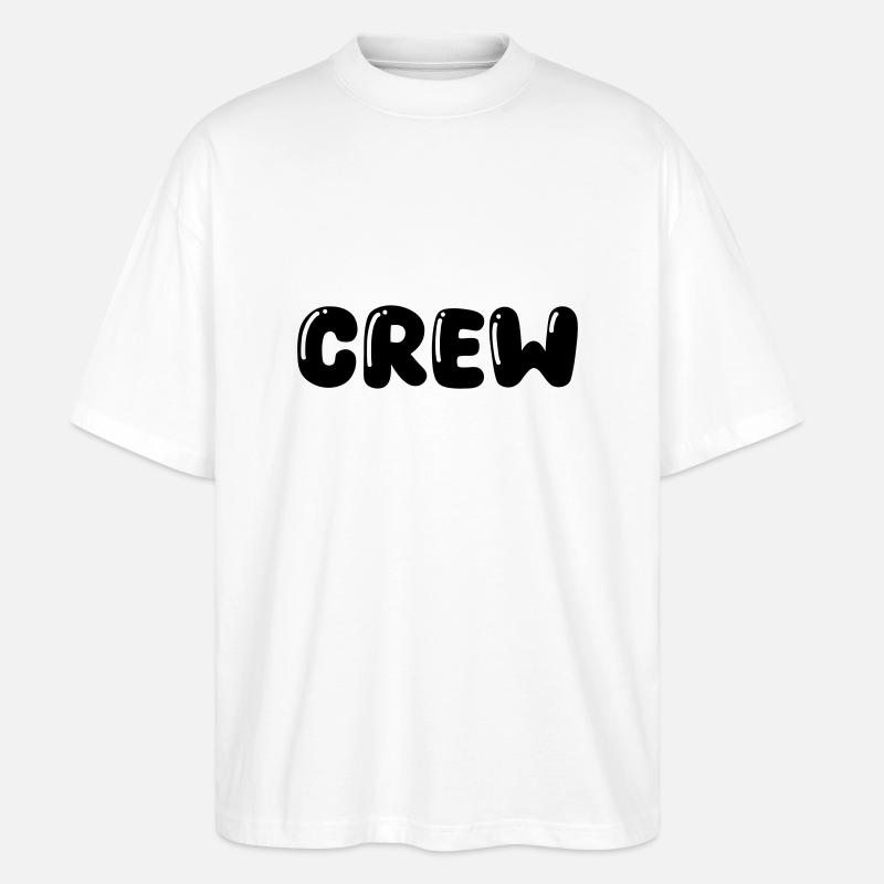 Crew - Stanley/Stella Oversized Unisex Bio T-Shirt Blaster 2.0 - Weiß