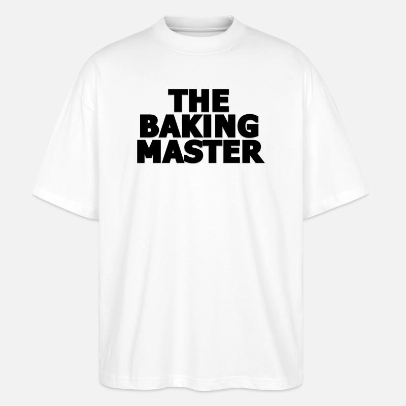 Baking Merch by Printflow - Stanley/Stella Oversized Unisex Bio T-Shirt Blaster 2.0 - Weiß
