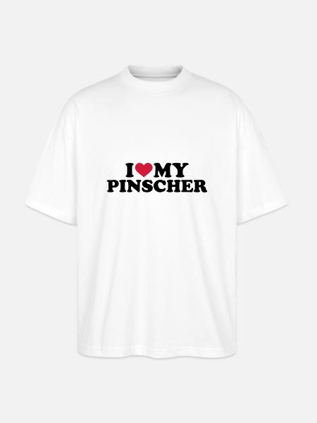 Pinscher - Stanley/Stella Oversized Unisex Bio T-Shirt Blaster 2.0 - Weiß