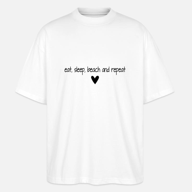 repeat - Stanley/Stella Oversized Unisex Bio T-Shirt Blaster 2.0 - Weiß
