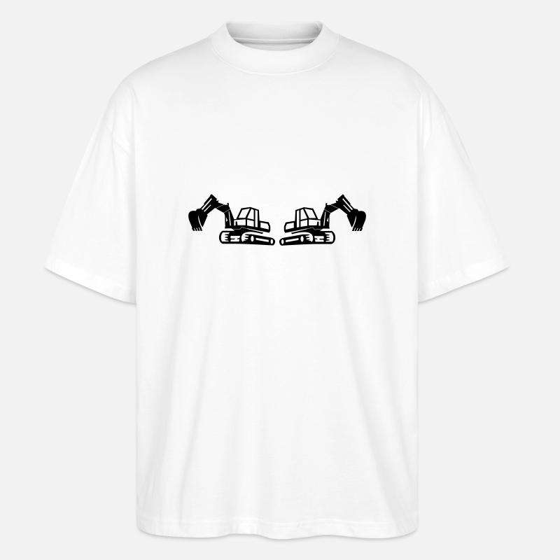 bagger 2 - Stanley/Stella Oversized Unisex Bio T-Shirt Blaster 2.0 - Weiß