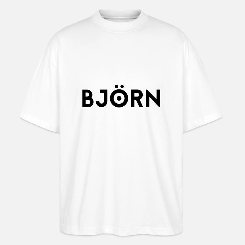 Vorname Björn - Stanley/Stella Oversized Unisex Bio T-Shirt Blaster 2.0 - Weiß