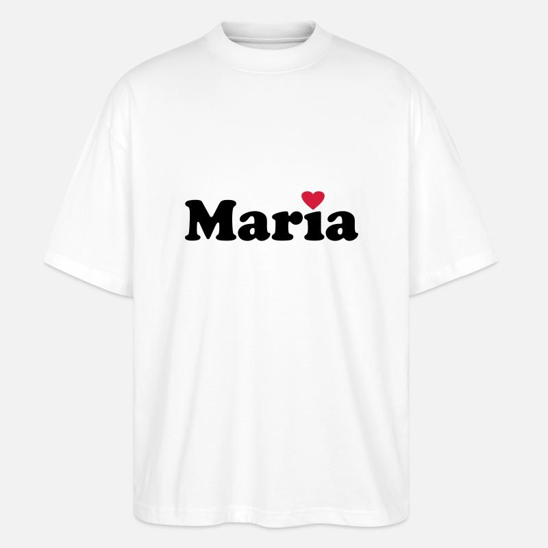 Maria - Stanley/Stella Oversized Unisex Bio T-Shirt Blaster 2.0 - Weiß