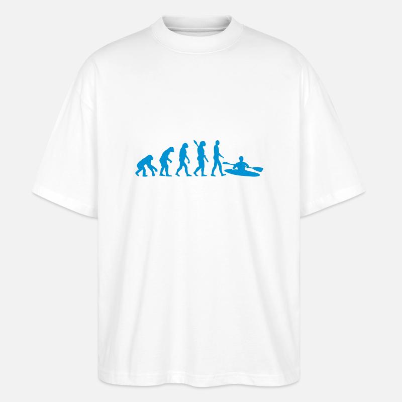 Evolution Kayak - Stanley/Stella Oversized Unisex Organic T-shirt Blaster 2.0 - white