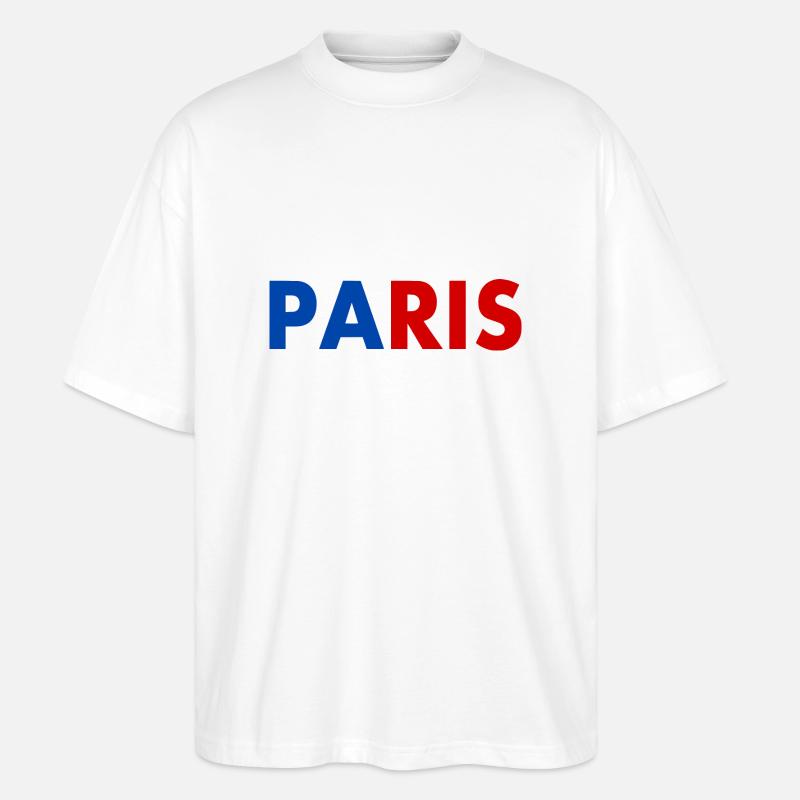 Paris - Stanley/Stella Oversized Unisex Bio T-Shirt Blaster 2.0 - Weiß