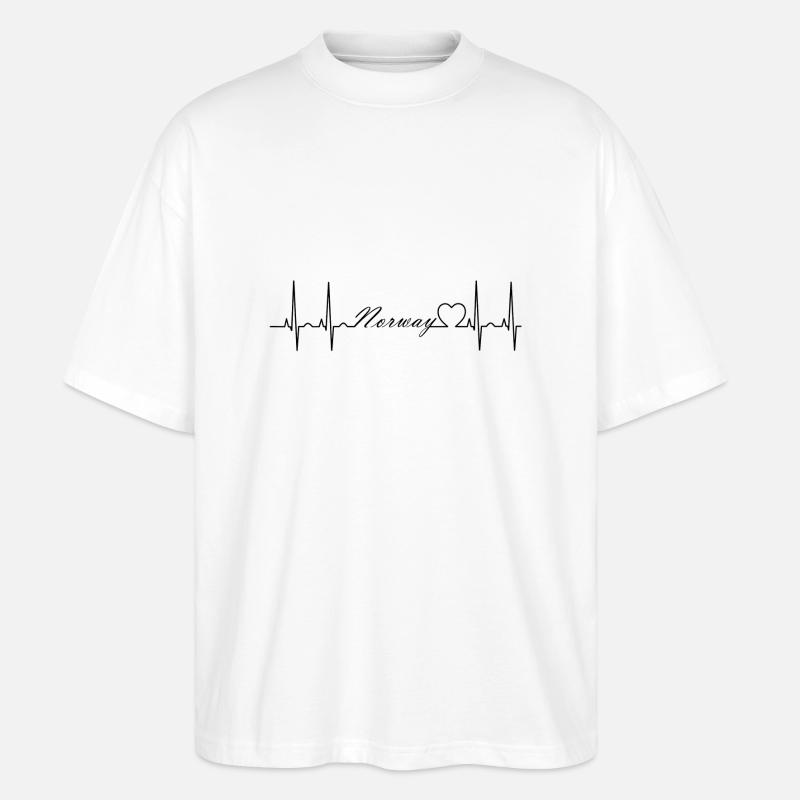 Norway - Stanley/Stella Oversized Unisex Bio T-Shirt Blaster 2.0 - Weiß