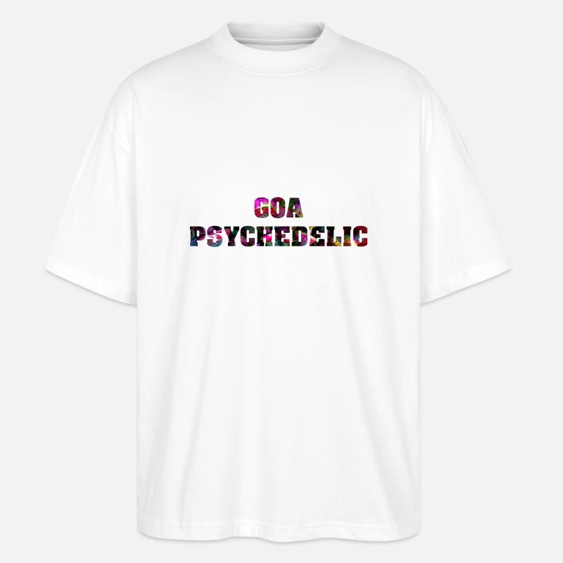 Goa psychedelic - Stanley/Stella Oversized Unisex Bio T-Shirt Blaster 2.0 - Weiß