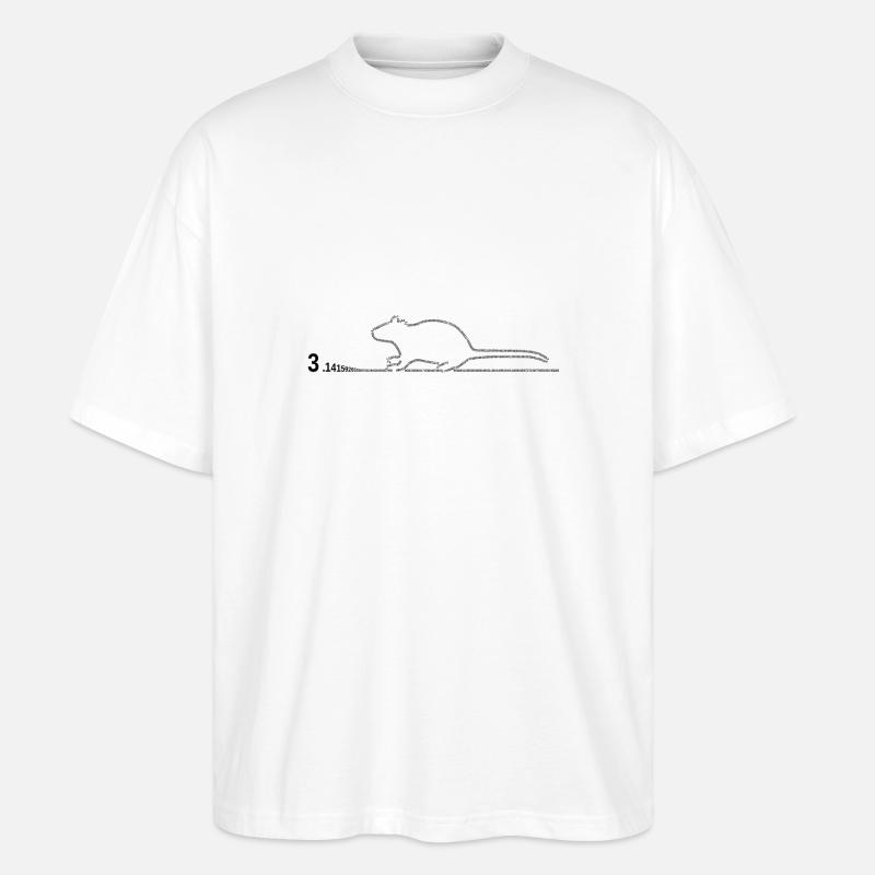 pi-rat - Stanley/Stella Oversized Unisex Bio T-Shirt Blaster 2.0 - Weiß