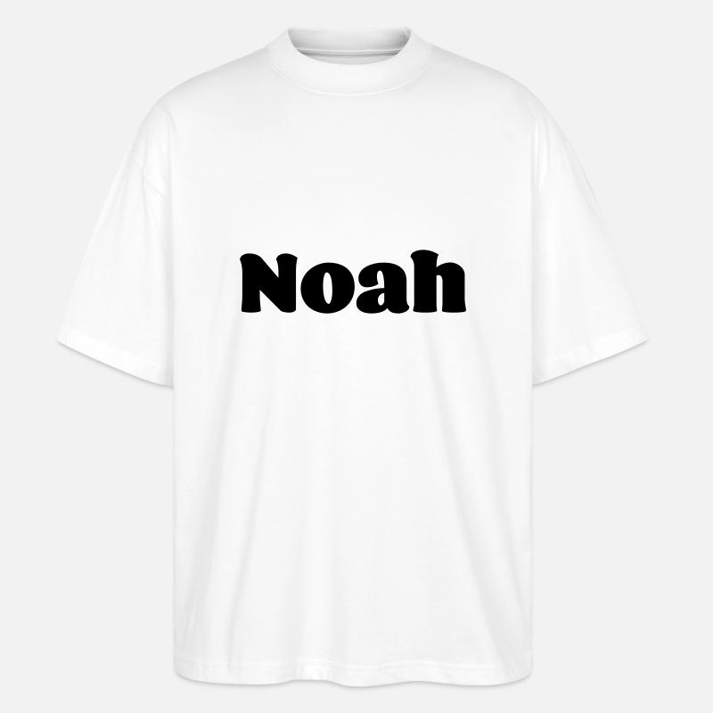 Vorname Noah Geschenk - Stanley/Stella Oversized Unisex Bio T-Shirt Blaster 2.0 - Weiß